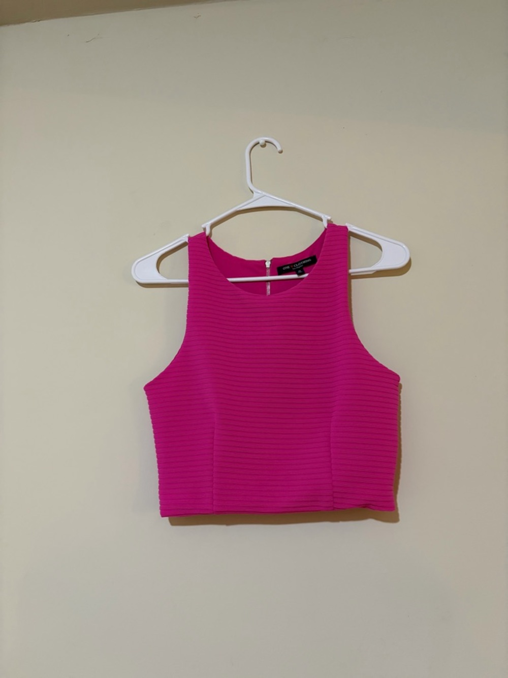 Fuchsia Ribbed Crop Tank Top  Bundle - Picture 2 of 9